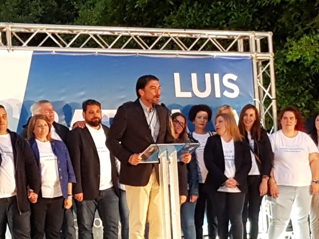 Luis Barcala cerrando el mitin final de campaña / Alex Ferrer