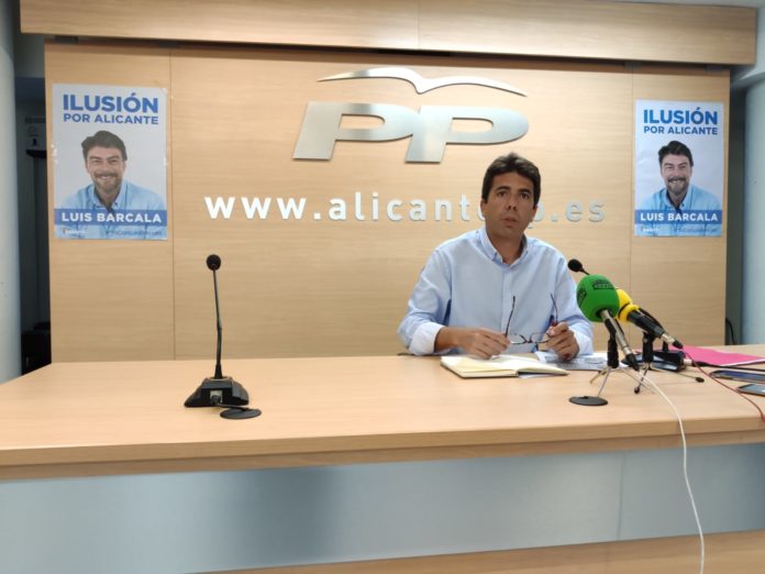 Carlos Mazón, númro 2 de la candidatura de Luis Barcala / Populares Alicante