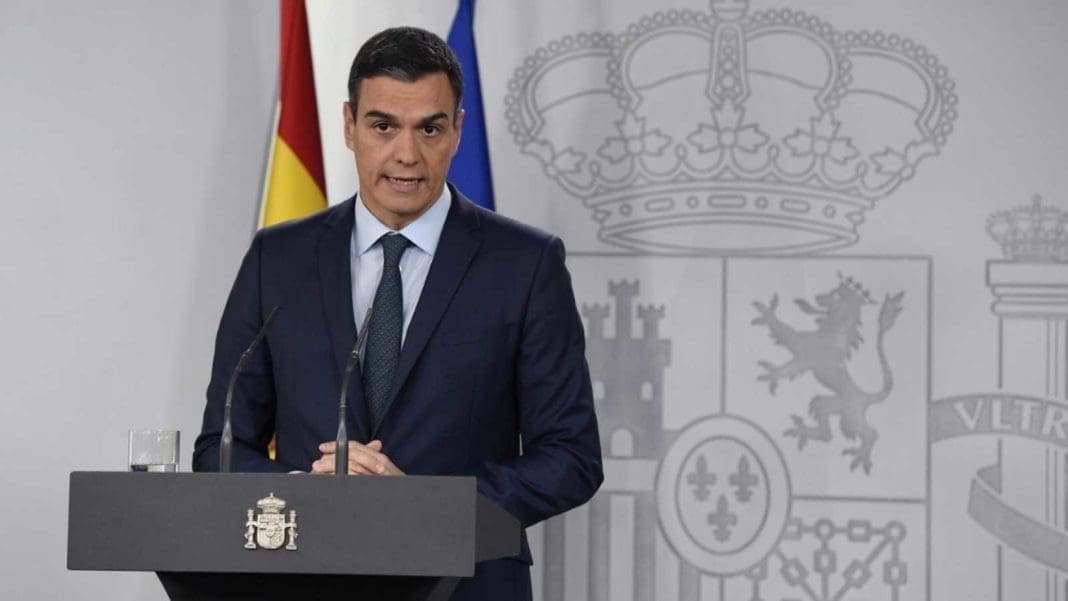 Pedro Sánchez en rueda de prensa