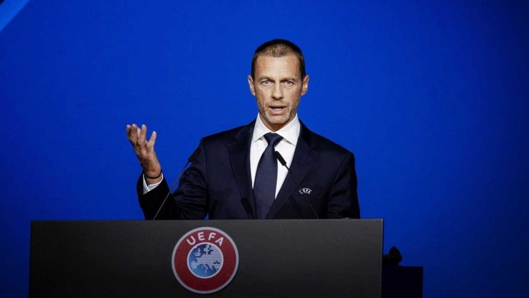 Alexander Ceferin en una rueda de prensa