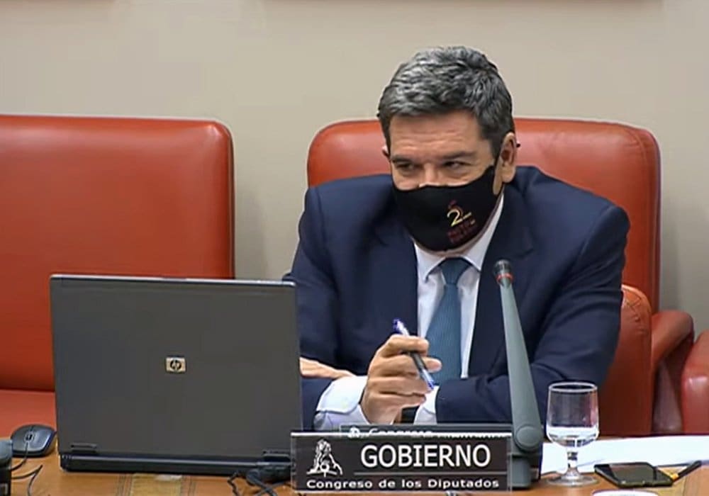 José Luis Escrivá en una comparecencia en el Congreso de los Diputados