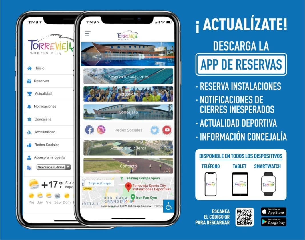 app de deportes del ayuntamiento de Torrevieja
