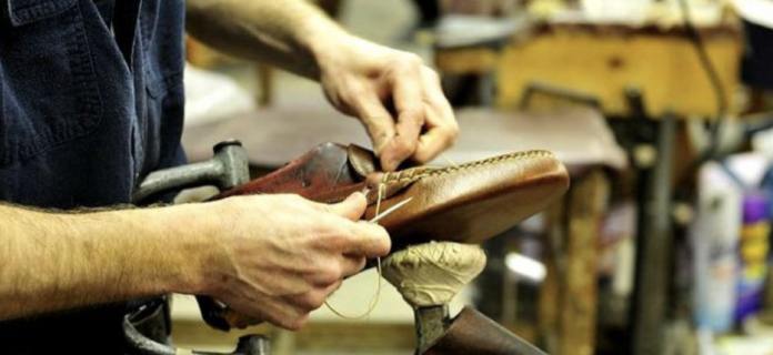 Industria calzado textil | Imagen de archivo