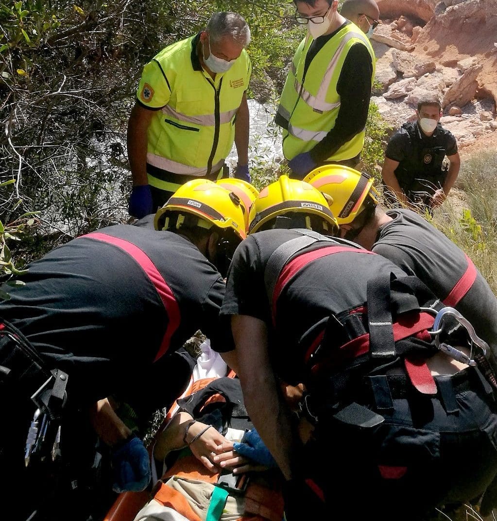 Asistencia al hombre fallecido en Cala Mosca