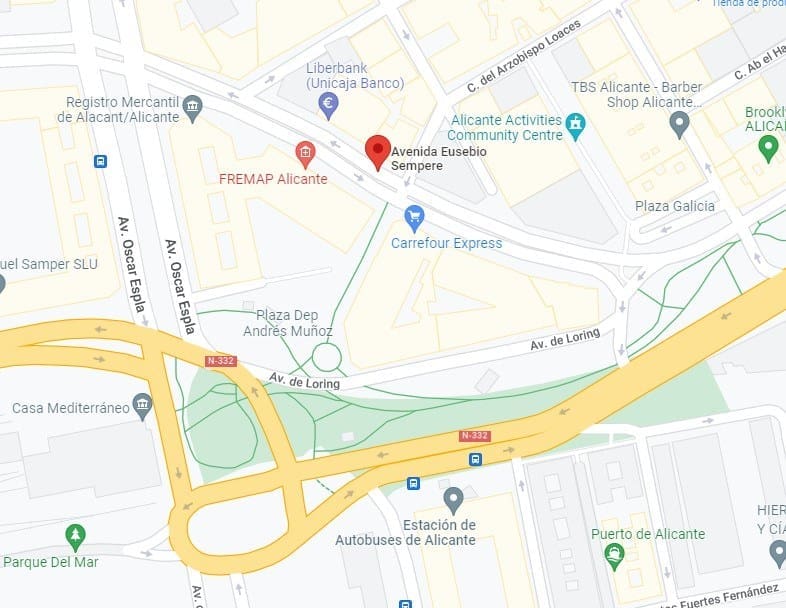 Trazado de las avenidas