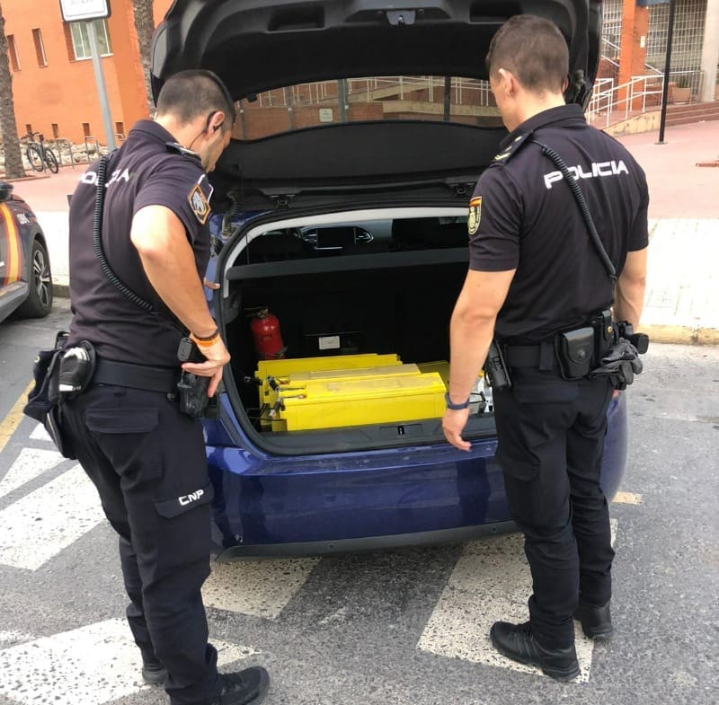 Robo de baterías en Elche