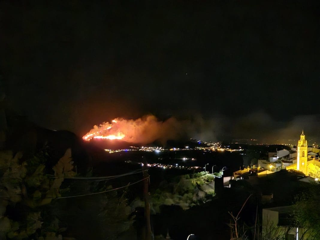 Incendio El Ràfol d'Almúnia
