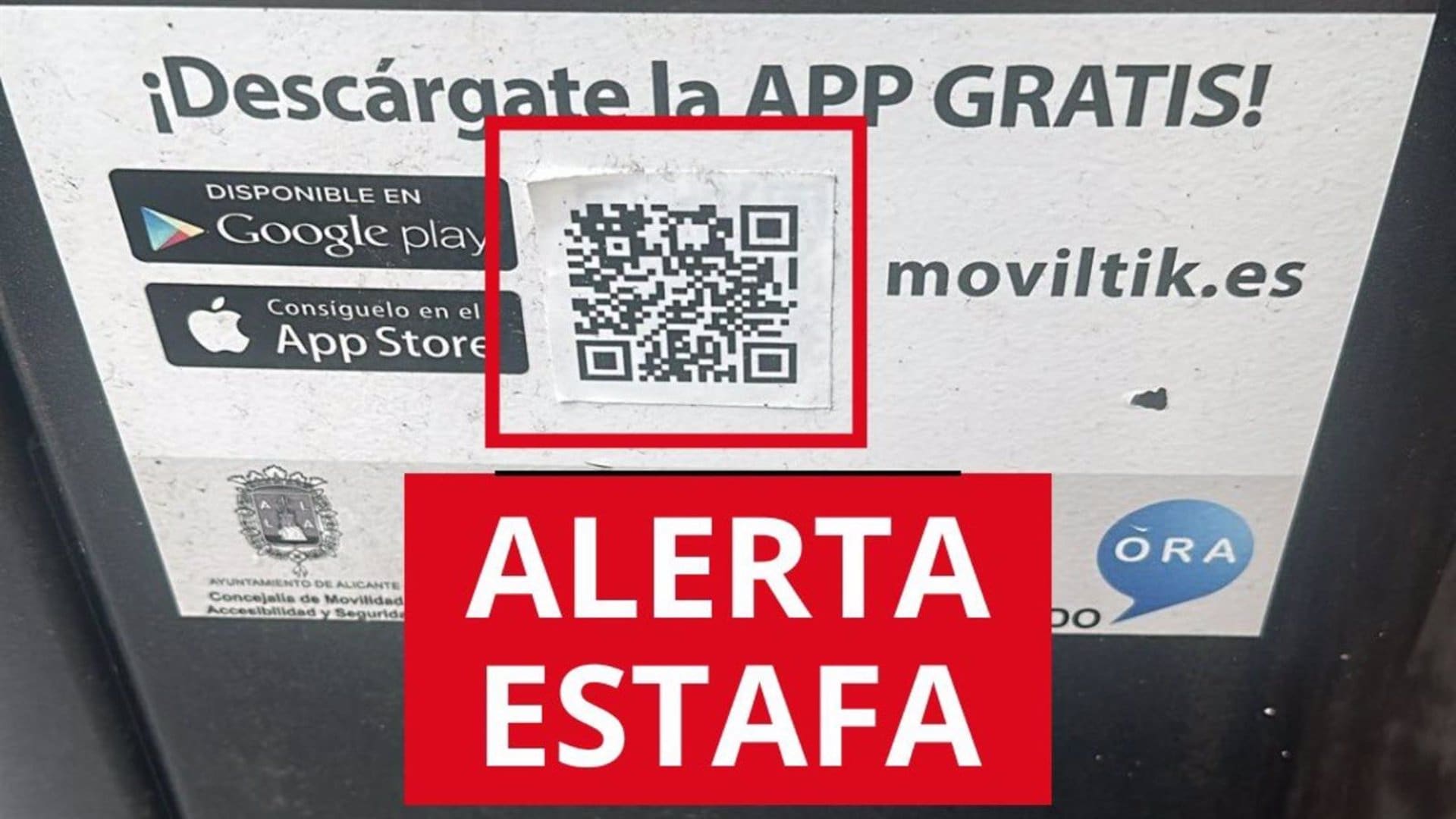 Intento de estafa en Alicante con códigos QR falsos