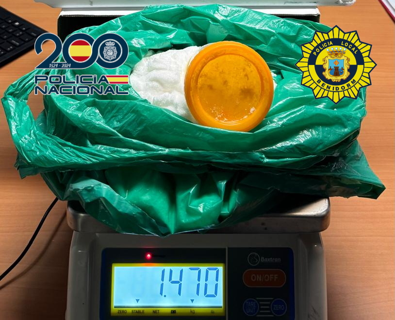 DETENIDO COCAÍNA BENIDORM