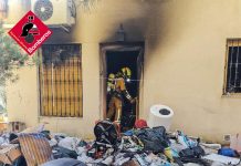 Un incendio en un chalet de Guadalest deja un hombre herido y provoca la muerte de seis gatos