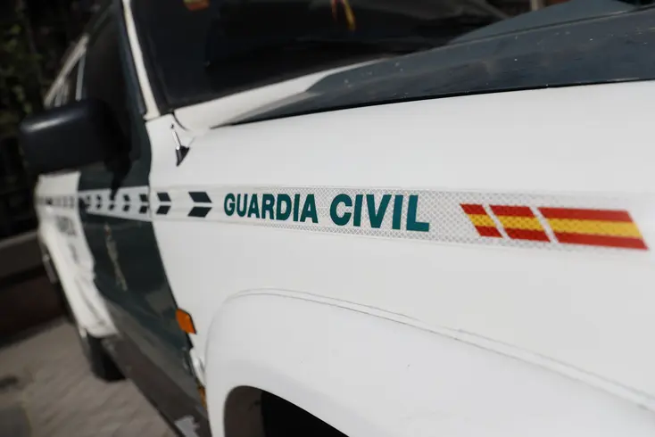 Coche de la Guardia Civil en la zona del suceso