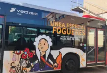 Un bus gratuito conecta las Hogueras Especiales de Alicante cada 15 minutos
