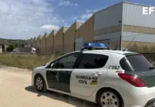 Once detenidos por vender drogas en viviendas y una granja avícola de El Campello Patrulla de la Guardia Civil durante un servicio