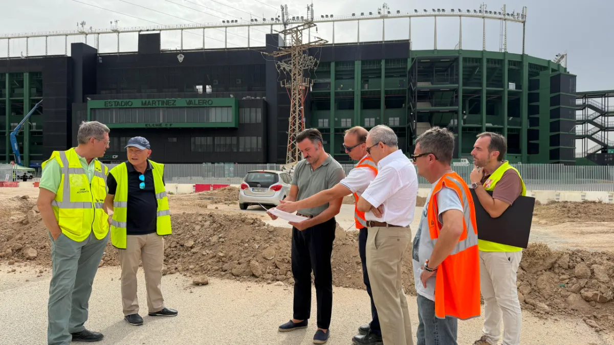 Elche inicia las obras del entorno del Martínez Valero por 3,2 millones