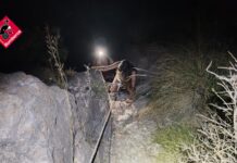 Rescatan a una joven pareja enriscada en la Sierra de Orihuela