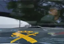 Coche de la Guardia Civil en San Vicente del Raspeig durante una operación policial