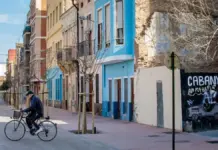 Vista general del barrio del Cabanyal en València