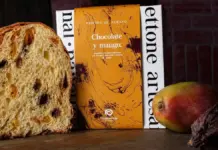 Panettone de mango y chocolate con leche presentado por el pastelero Raúl Asencio