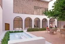 Render del proyecto de rehabilitación del Convento de la Merced en Elche.