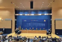 Autoridad del TSJCV en la apertura del año judicial en la Ciudad de la Justicia de València