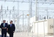 Juanfran Pérez Llorca e Ignacio Galán en un acto de culminación del Plan il.lumina de Iberdrola