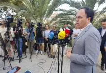 Juanfran Pérez Llorca en Elche, president de la Generalitat, en una fotografía de EFE.