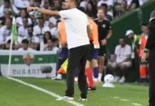 Elche y Celta se reencuentran en el Martínez Valero tras el último 2-1 local Martín Anselmi, entrenador del Elche, durante un encuentro