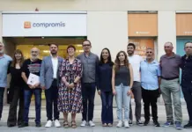 Representantes de la coalición Compromís: Front Valencià para las elecciones generales del 29 de noviembre.