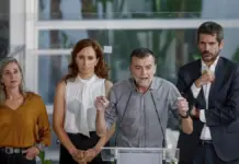 Verónica Barbero, Mónica García, Antonio Maillo y Ernest Urtasun en la presentación de “Frente Amplio” en Madrid