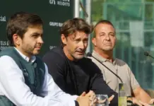 El croata Dino Prizmic lidera el cartel del Alicante Ferrero Forty Challenger en Villena Juan Carlos Ferrero junto a Iñaki Etxegia y Héctor del Barrio en la presentación del torneo