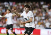Javier Guerra, centrocampista del Valencia, en una imagen de archivo