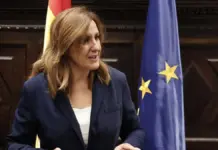 La alcaldesa de València, María José Catalá, durante una declaración sobre los actos del 9 d’Octubre.