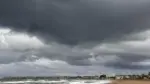 Playa de la Marina de Denia en la costa de Alicante tras el aviso rojo